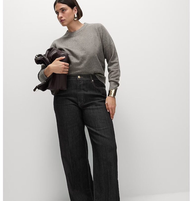 Дънки с висока талия Marks  Spencer