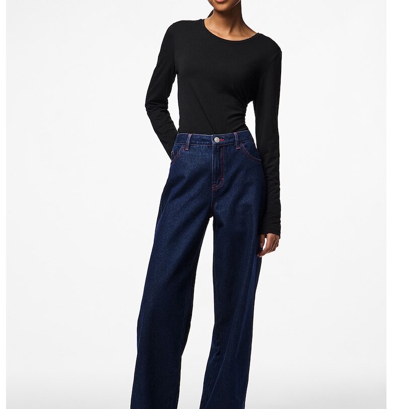 Дънки с висока талия Pieces