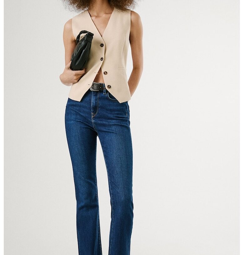 Дънки с висока талия и широк крачол Pepe Jeans London