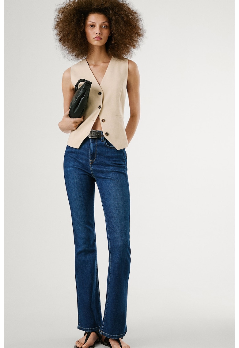 Дънки с висока талия и широк крачол Pepe Jeans London