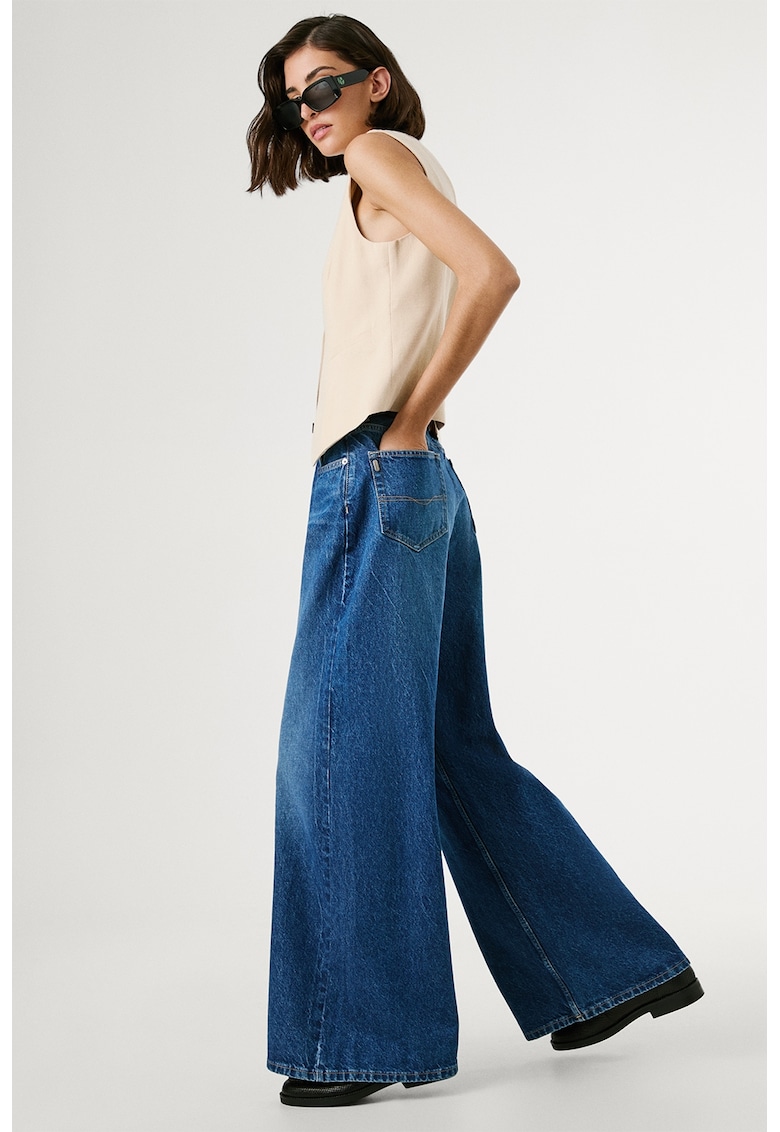 Дънки с висока талия и широк крачол Pepe Jeans London