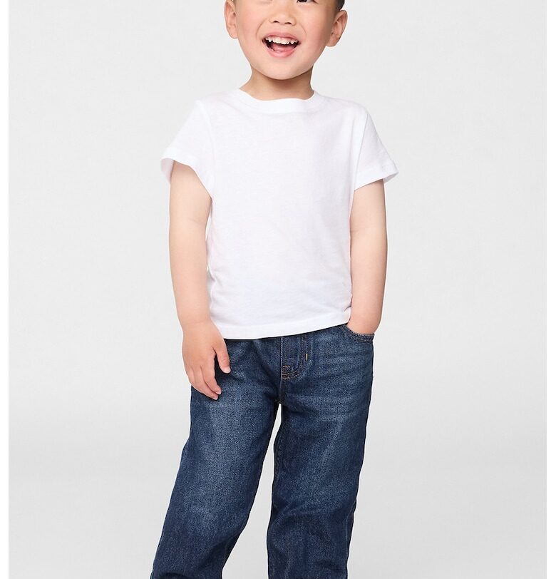 Дънки с еластична талия и маншети GAP