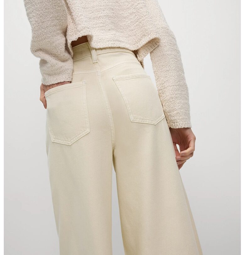 Дънки с лиосел и висока талия Marks  Spencer