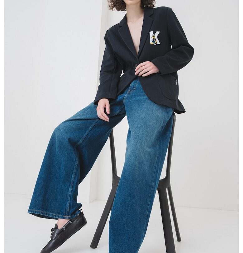 Дънки с ниска талия KARL LAGERFELD JEANS