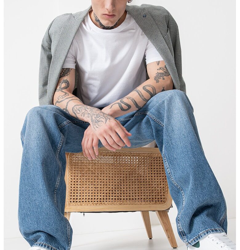 Дънки с широк крачол Pepe Jeans London