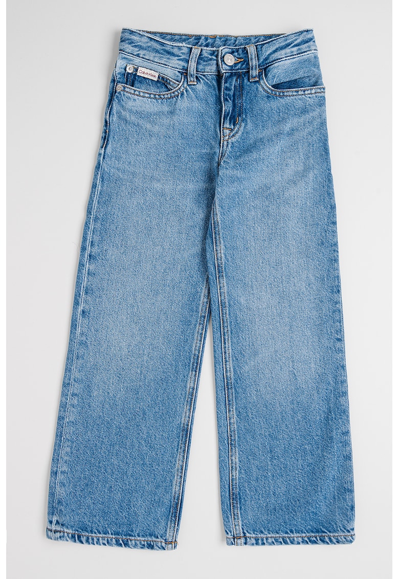 Дънки с широк крачол и регулируема талия CALVIN KLEIN