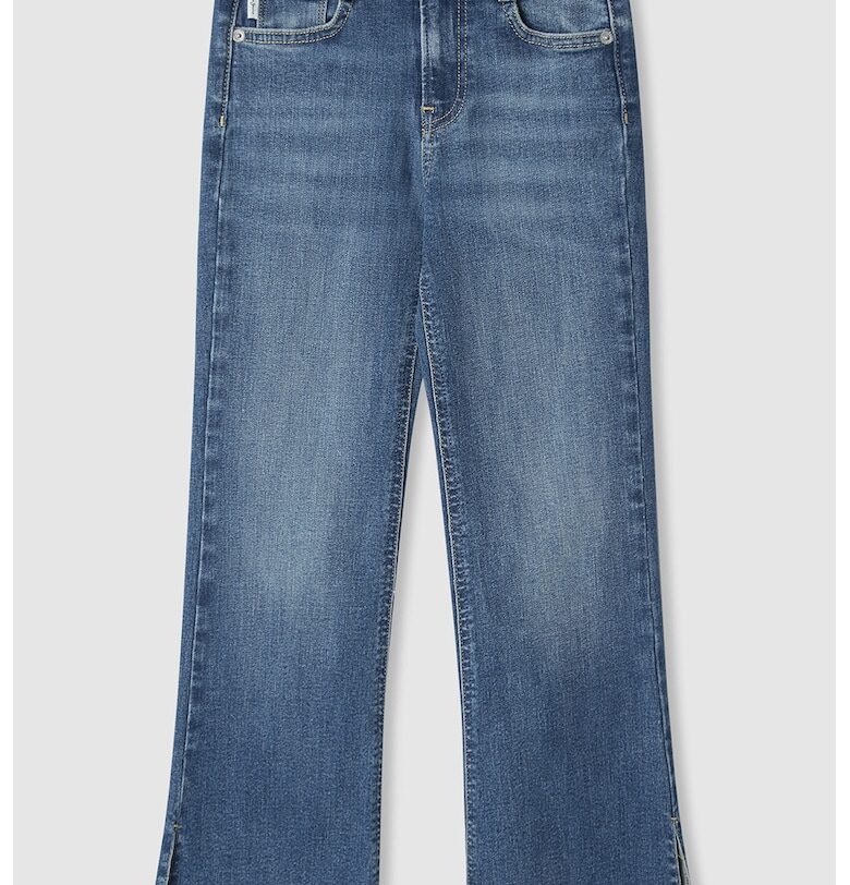 Дънки с широк крачол и цепки на подгъвите Pepe Jeans London