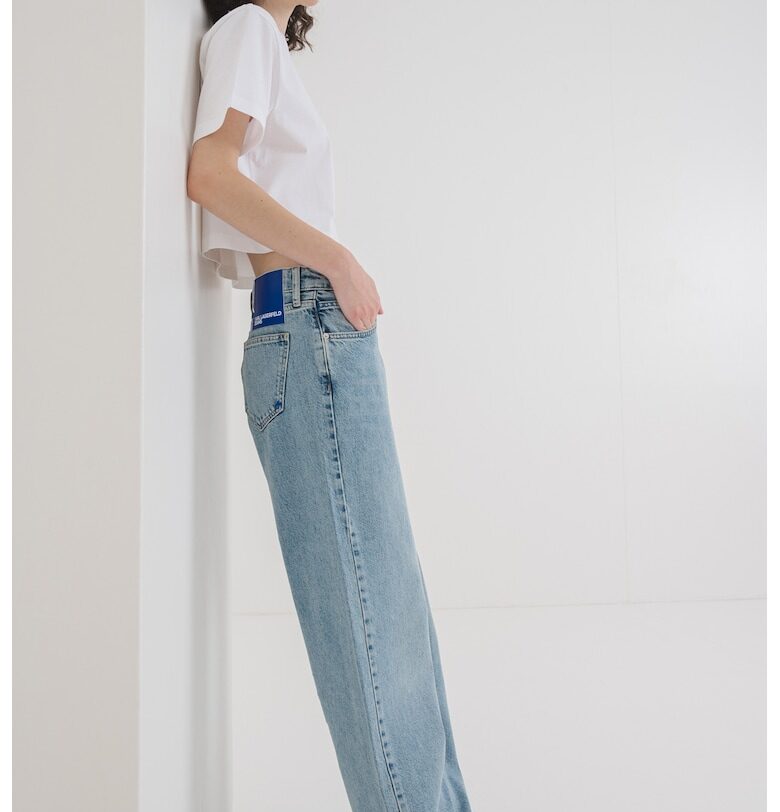 Дънки със средна талия KARL LAGERFELD JEANS
