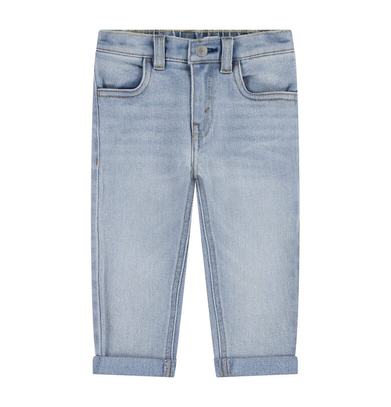 Дънки със средновисока талия и захабен ефект Levis