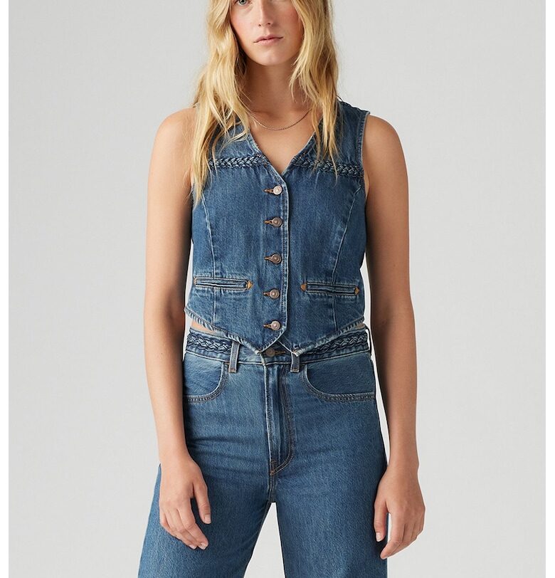 Дънков елек с копчета Levis