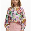 Дънков къс панталон с бродерии DESIGUAL