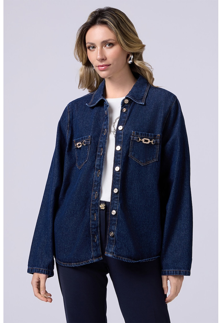 Дънкова пола с джобове Oltre