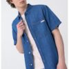 Дънкова риза с къси ръкави CALVIN KLEIN JEANS