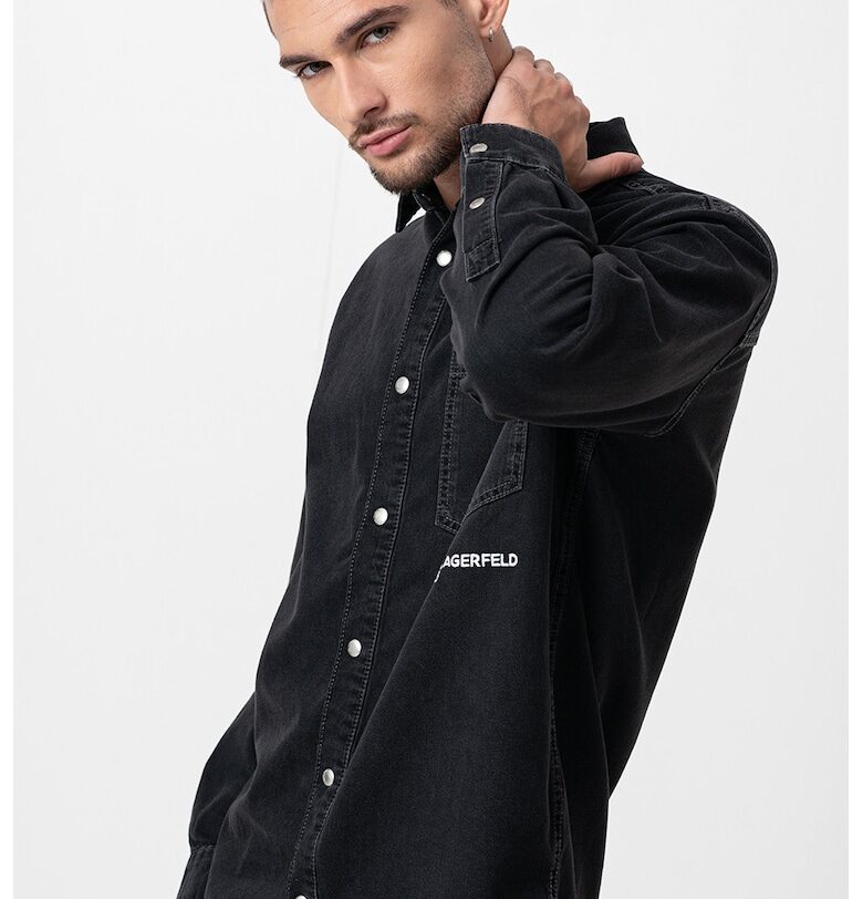 Дънкова риза с лого KARL LAGERFELD JEANS