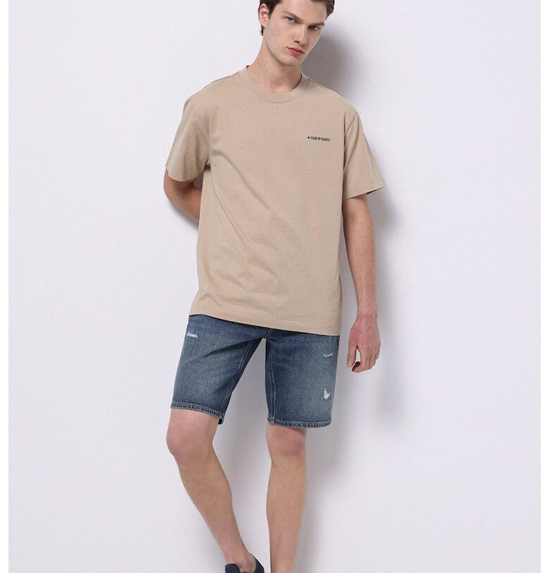 Дънкови бермуди с протрити зони COLINS