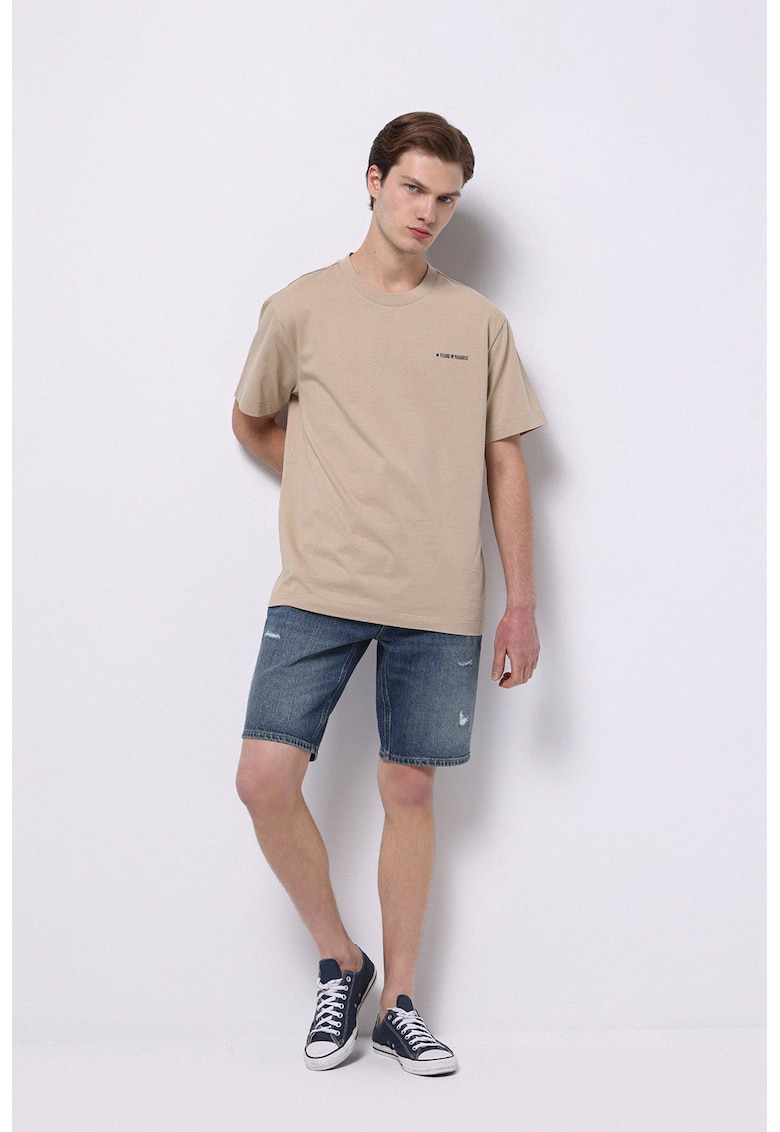 Дънкови бермуди с протрити зони COLINS