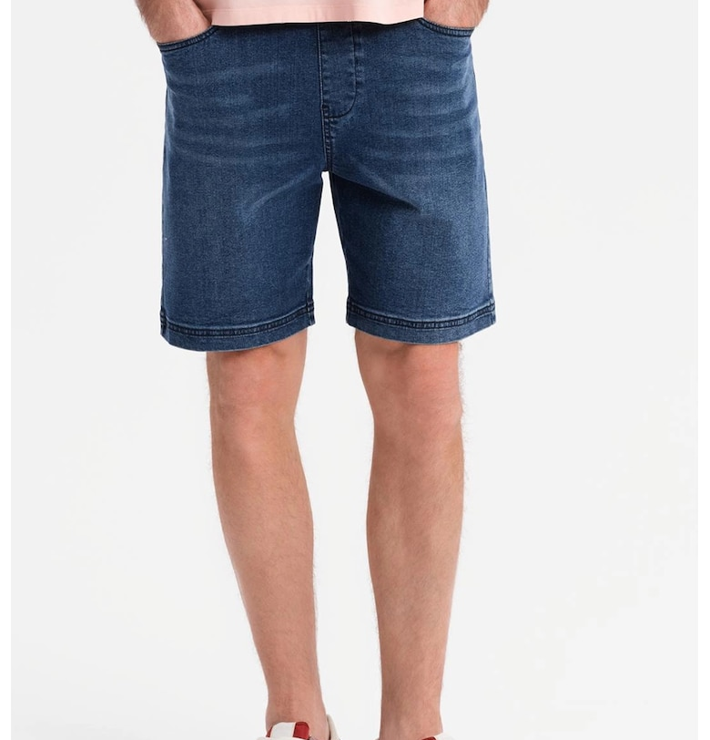 Дънкови бермуди с регулируема талия OMBRE