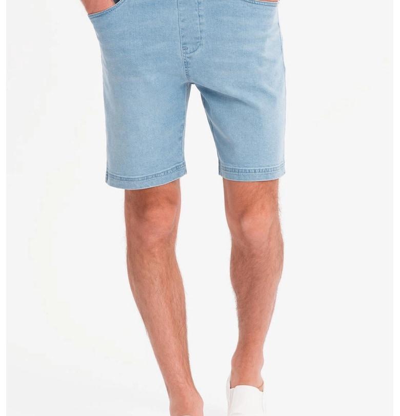 Дънкови бермуди с регулируема талия OMBRE