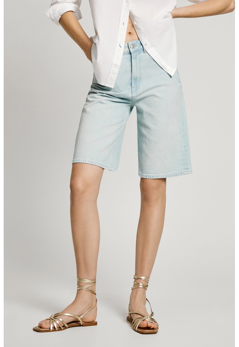 Дънкови бермуди със средна талия Pepe Jeans London