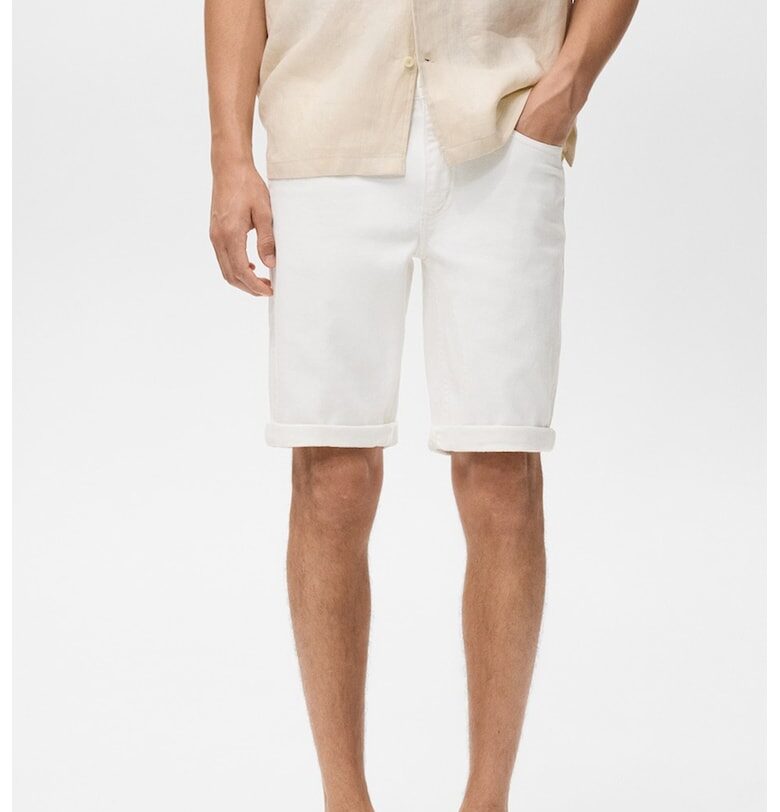 Дънкови слим бермуди Mango