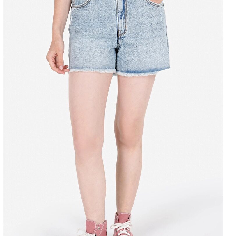 Дънкови шорти с незавършен подгъв COLINS