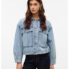 Дънково яке с бухнали ръкави Vero Moda