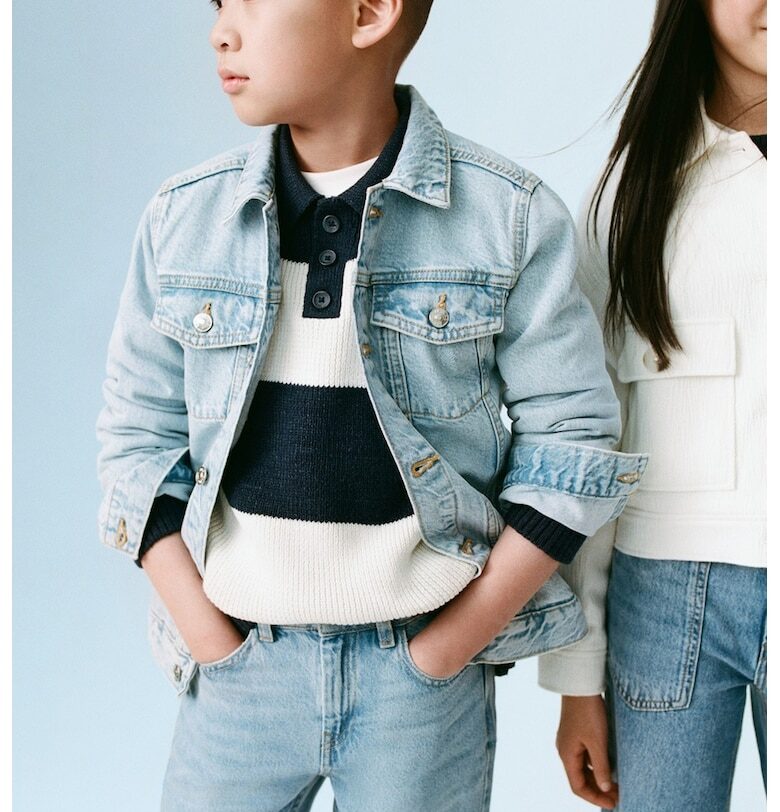 Дънково яке с джобове Mango