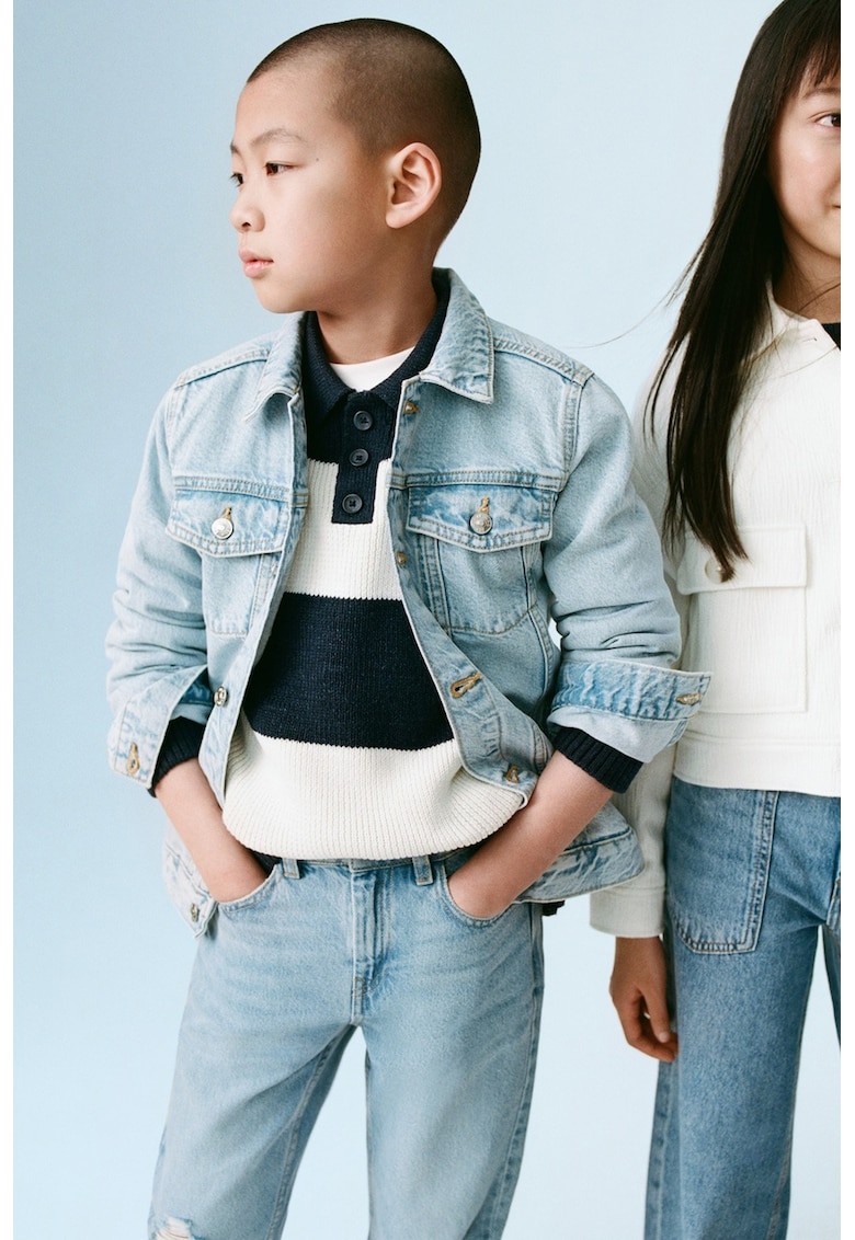 Дънково яке с джобове Mango