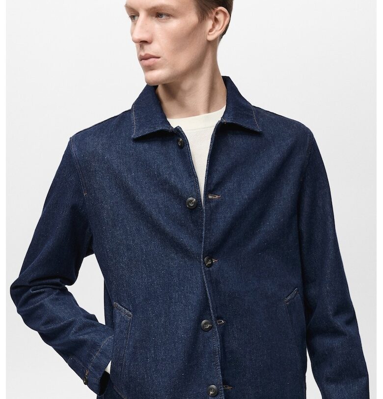 Дънково яке с джобове Mango