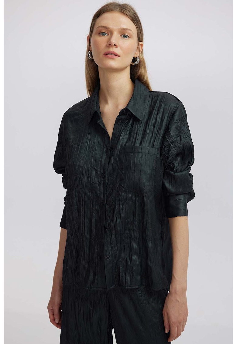 Едноцветна риза с джоб на гърдите Ipekyol