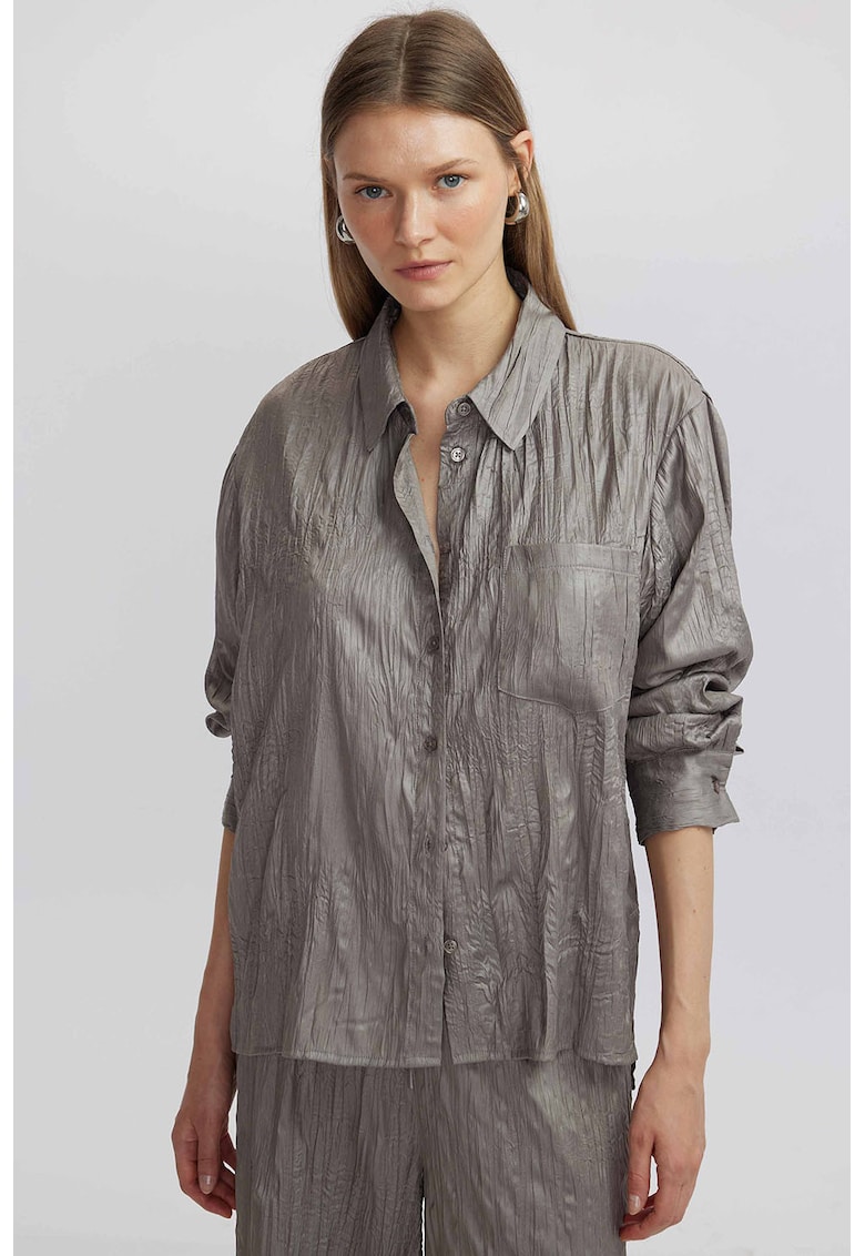 Едноцветна риза с джоб на гърдите Ipekyol