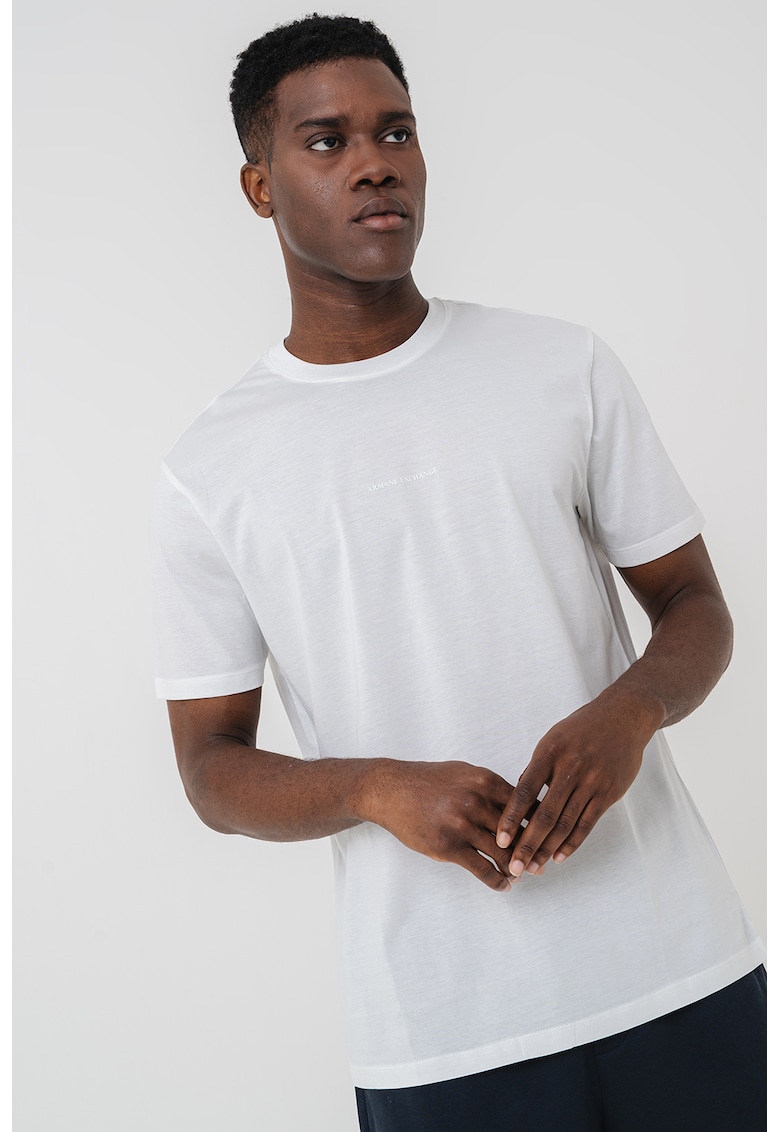 Едноцветна стандартна тениска ARMANI EXCHANGE