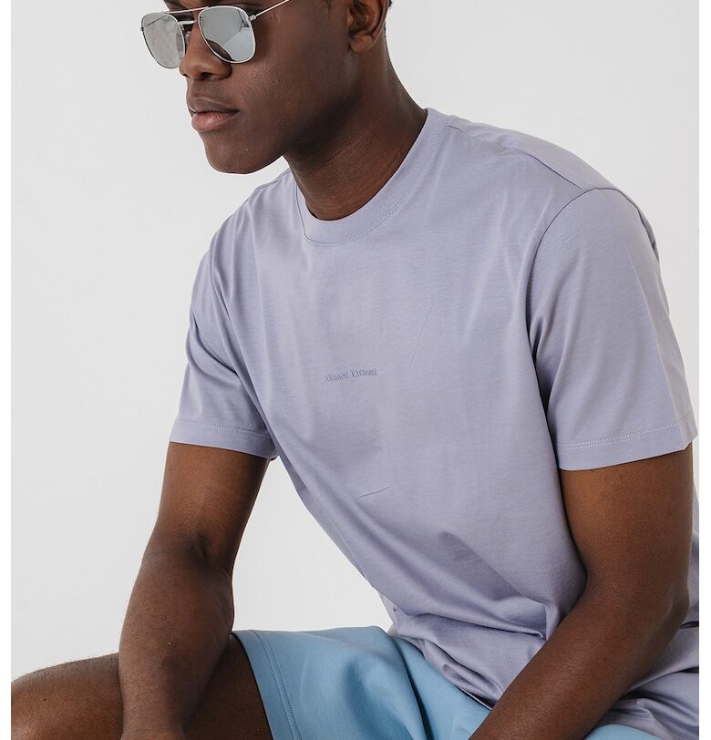 Едноцветна стандартна тениска ARMANI EXCHANGE