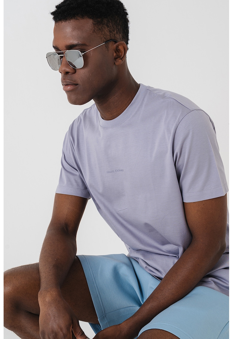 Едноцветна стандартна тениска ARMANI EXCHANGE
