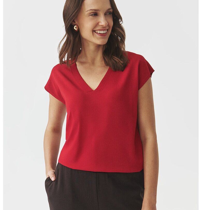 Едноцветна шпиц тениска Tatuum