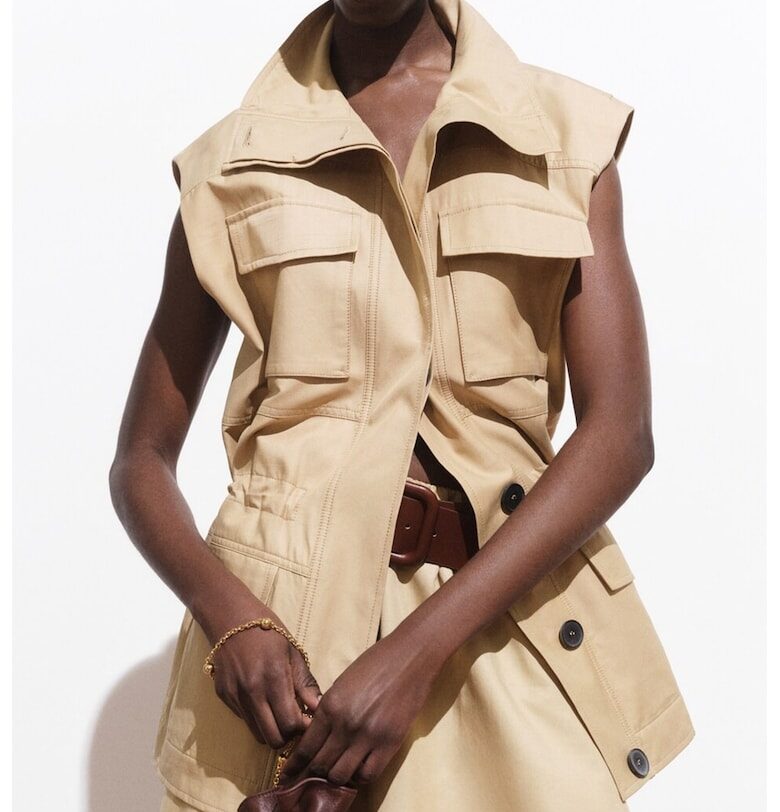 Елек с джобове с капаче Mango