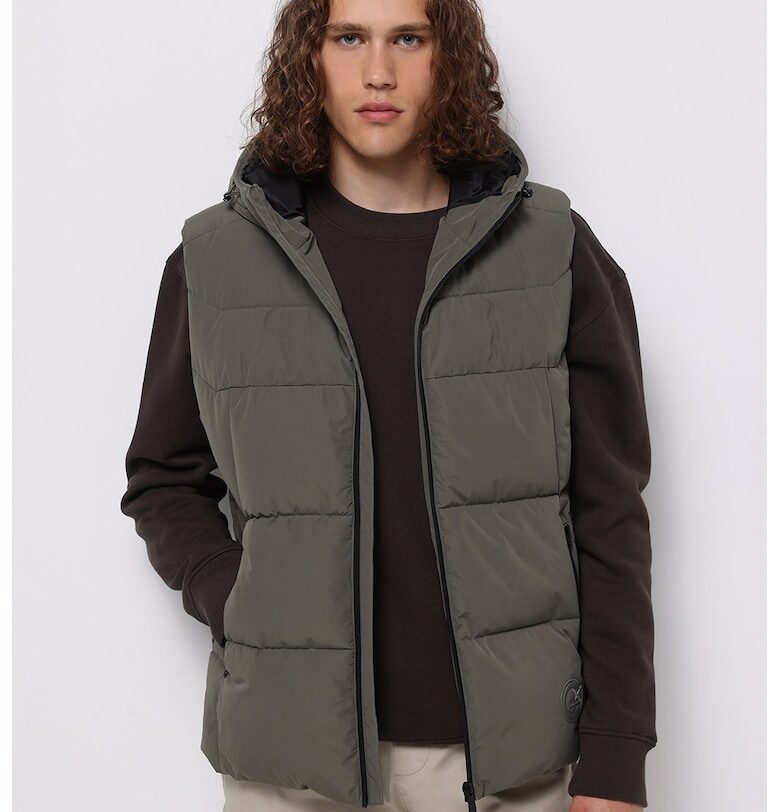 Елек с качулка и цип COLINS