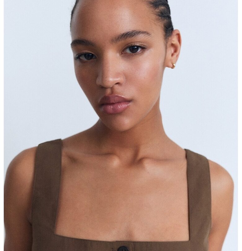 Елек с квадратно деколте Mango