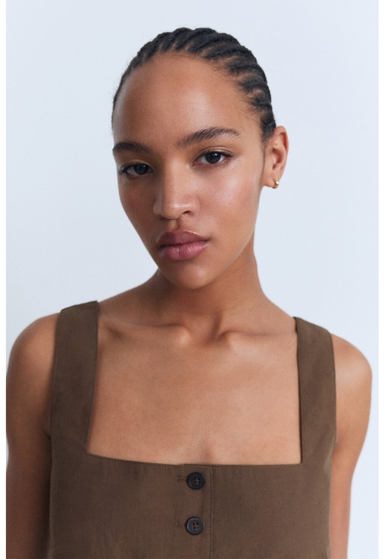 Елек с квадратно деколте Mango