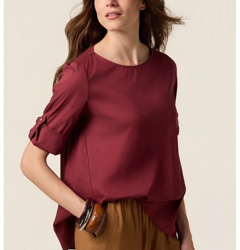 Ефирна блуза с 3/4 ръкави Oltre