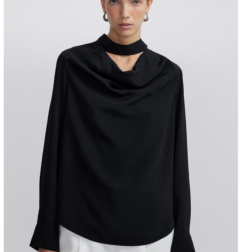 Ефирна блуза с драпирано деколте Ipekyol