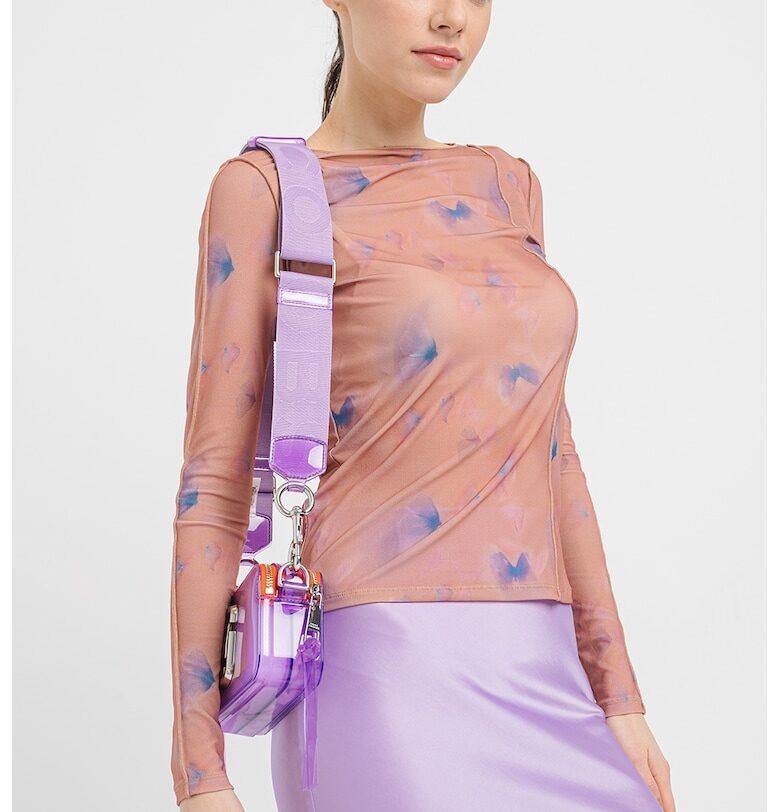 Ефирна десенирана блуза Deuphine HUGO