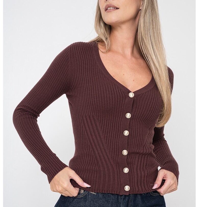 Жилетка с коприна и кашмир GUESS