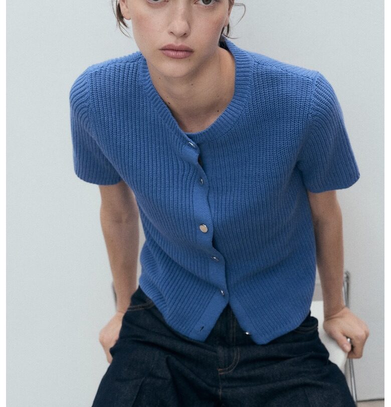 Жилетка с къси ръкави Mango