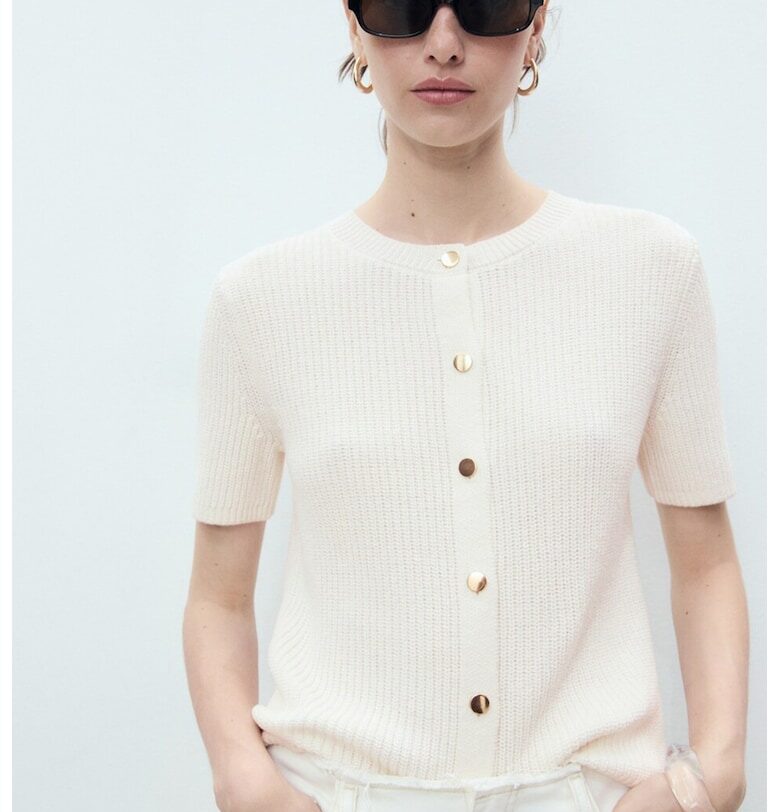 Жилетка с къси ръкави Mango