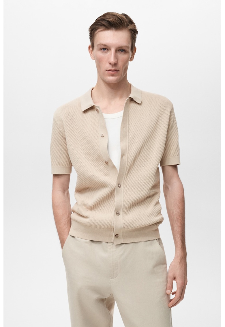 Жилетка с къси ръкави и копчета Mango