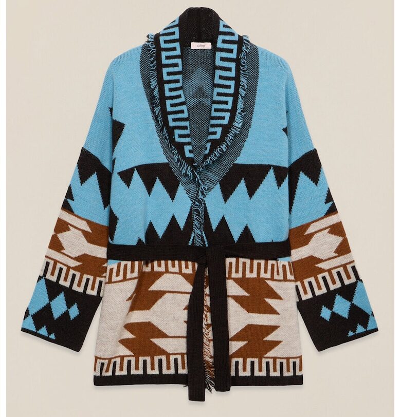 Застъпено кимоно с вълна с етно шарка Oltre