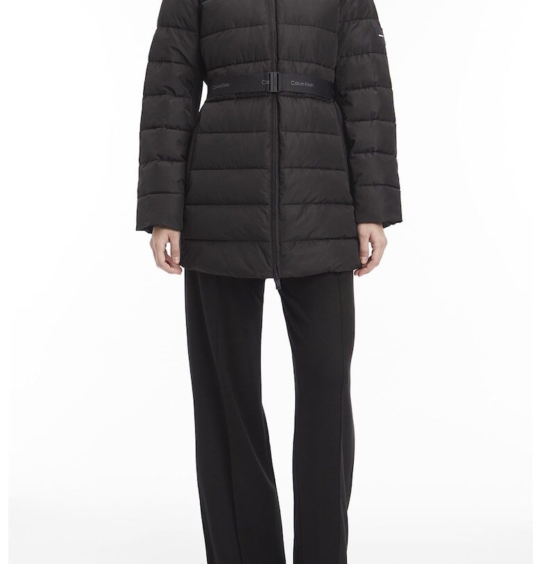 Зимно капитонирано яке с качулка CALVIN KLEIN