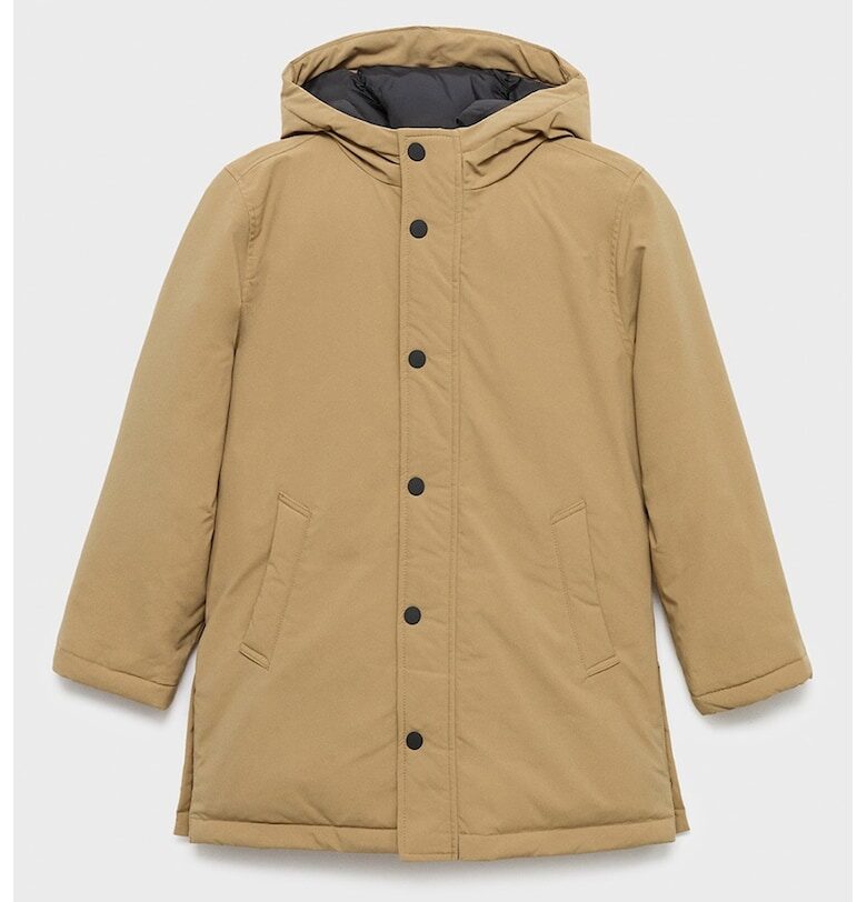 Зимно яке с качулка Mango