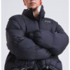 Зимно яке със средновисока яка и регулируем подгъв Moschino Jeans